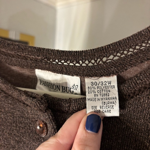 Fashion Bug Button Cardigan - Picture 2 of 2